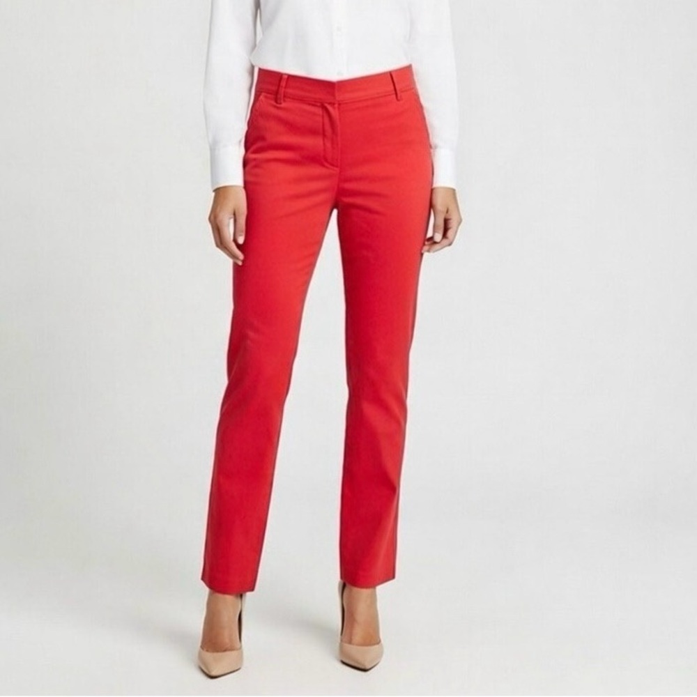 Love Culture Coral Stretch Straight‎ Leg Pants
